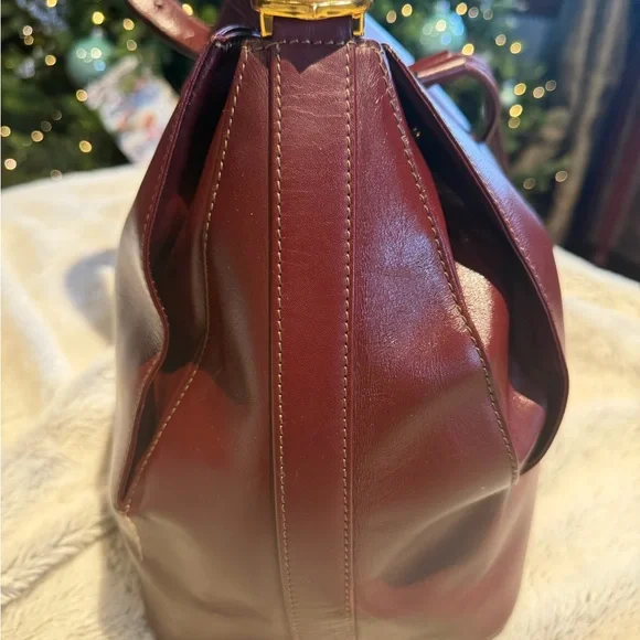 CARTIER  Leather Bucket Bag Set - Picture 11 of 15